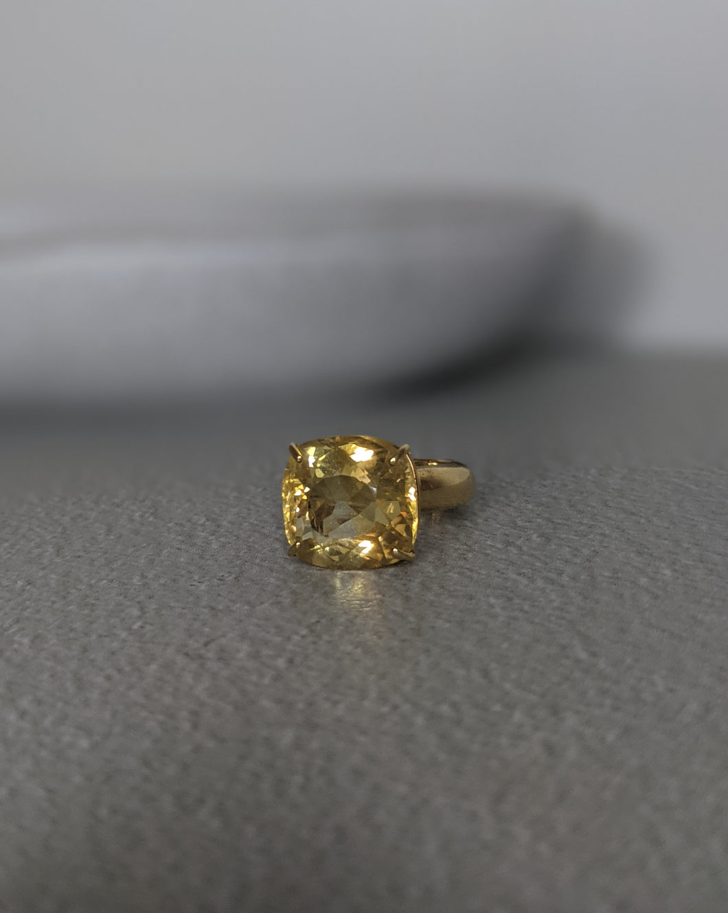 The Citrine Cocktail Ring